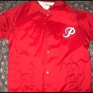 Red windbreaker